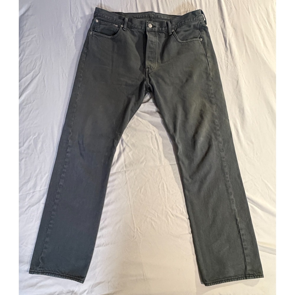 Levi's 501 Button Fly‎ Jeans Men's 36x32 Dark Gray Mexico PC9 00501‑1214 L5155